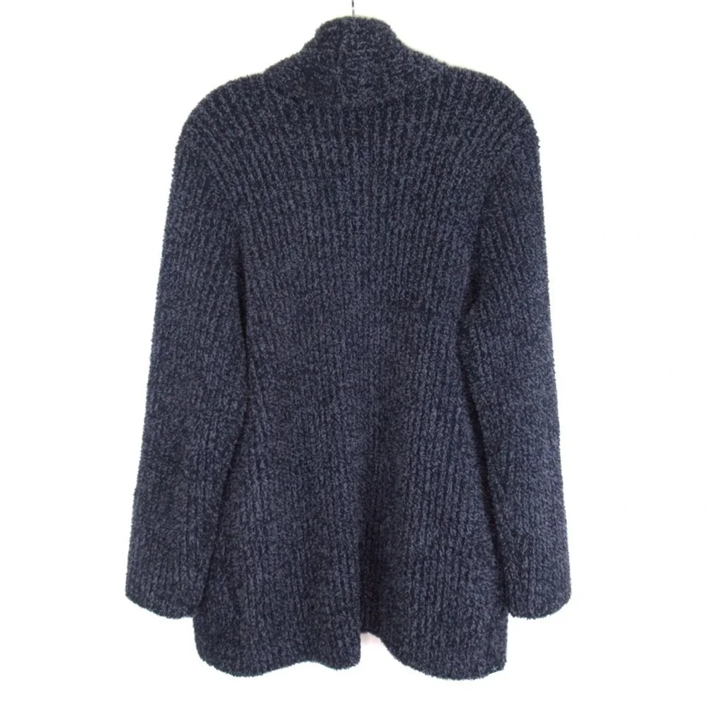 BAREFOOT DREAMS Blue CozyChic Cabin Cable Knit Cardigan Women’s Size Small